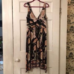 V-neck empire waist dress